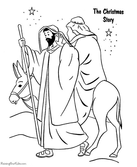 christmas story coloring pages