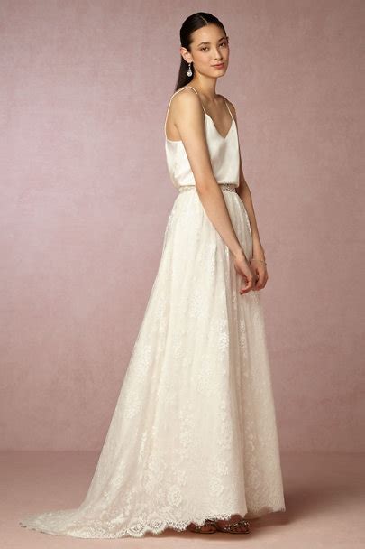 mia top and amber skirt in bride bhldn