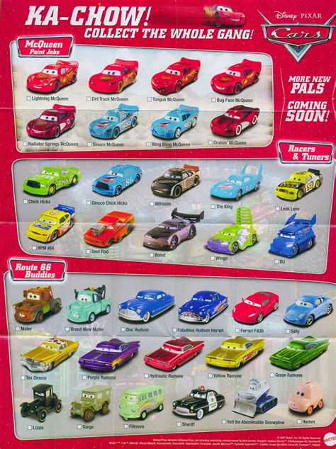 mattel disney pixar diecast cars    collect