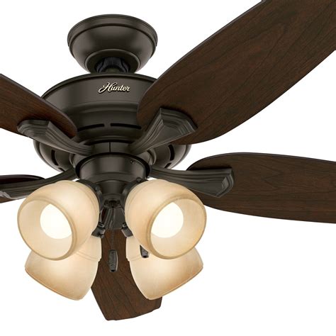 hunter fan    bronze ceiling fan   led light fitter