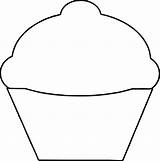 Cupcake Outline Coloring Pages Empty Clipart Basic Easy Drawing Printable Wecoloringpage Cupcakes Template Templates Cartoon Print Printables Cute Clipartmag Birthday sketch template