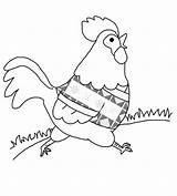 Coloring Chicken Pages Baby Kids Print Animals Color Cartoon Printable Animal Bestcoloringpagesforkids Choose Board sketch template