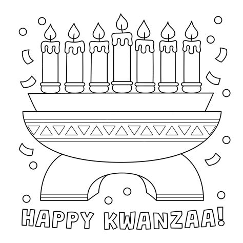 kawanzaa coloring pages