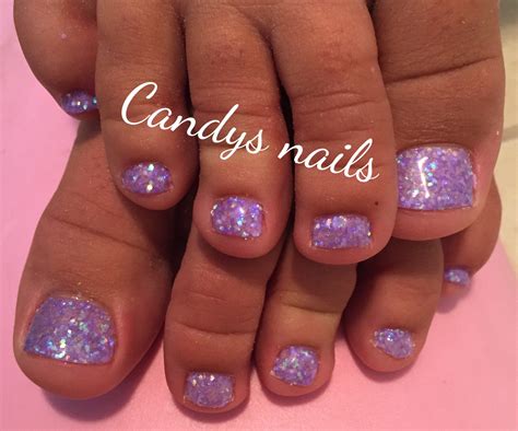 Light Purple Glitter Gel Toes Glitter Gel Gel Toes Nails