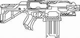 Nerf Kolorowanki Pistool Guns Kleurplaten Blaster Sniper Kleurplaat Dzieci Wydruku Blasters Template Bestcoloringpagesforkids sketch template