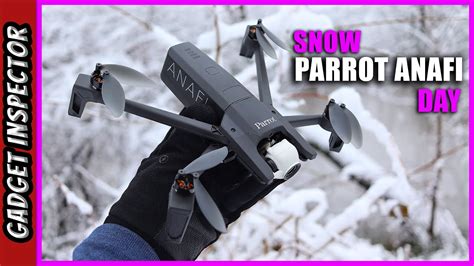 parrot anafi  footage   snow episode  youtube