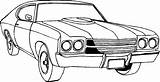 Coloring Pages Car Cars Muscle Printable Kids Print Chevy Color Old Chevrolet Colouring Sports Tuning Classic Spoiler School Cool Boys sketch template
