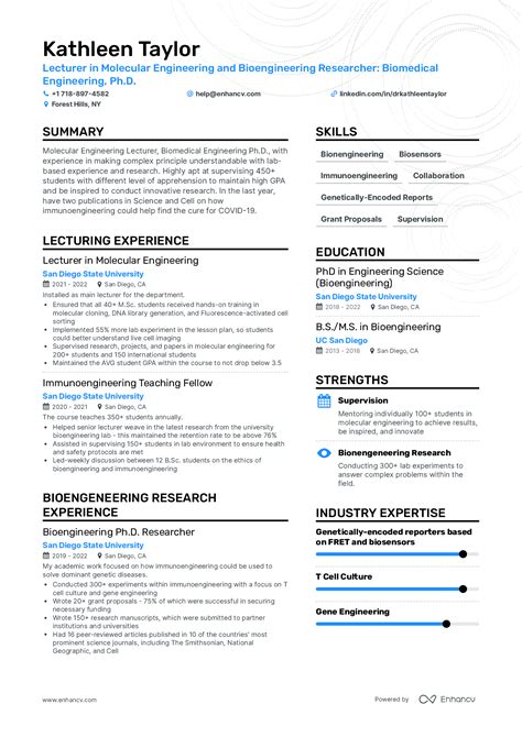 phd resume examples guide