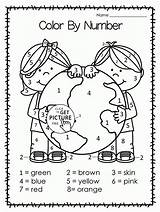 Coloring Earth Number Pages Kids Color Worksheets Printable Preschool Activities Kindergarten Printables Save Choose Board sketch template