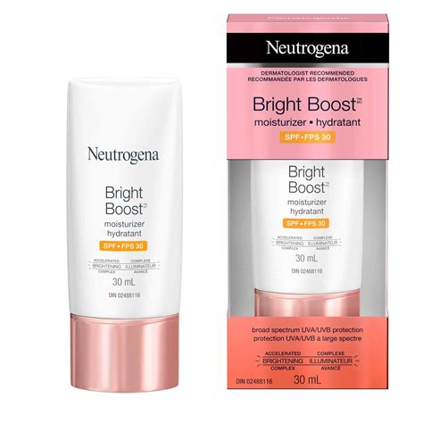 bright boost moisturizer  spf  neutrogena