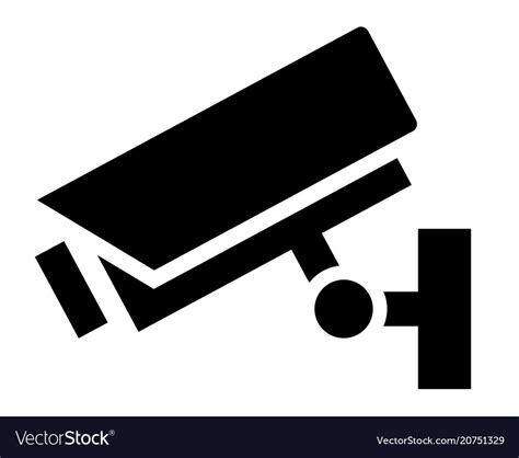 security camera sign icon royalty  vector image
