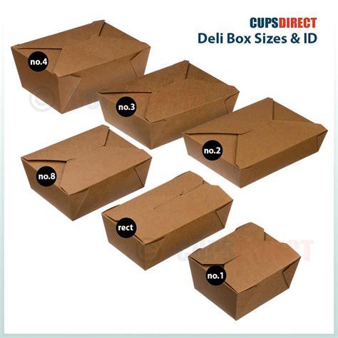 kraft deli food box range paper food boxes  takeaway street food cupsdirect