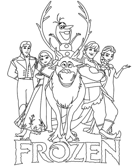 disney characters coloring pages frozen characters