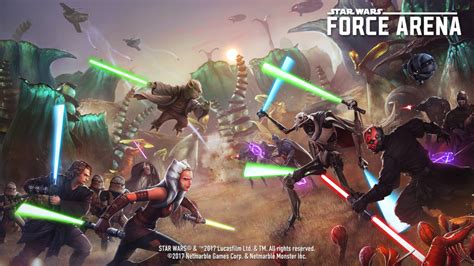 star wars force arena     iconic characters droid gamers