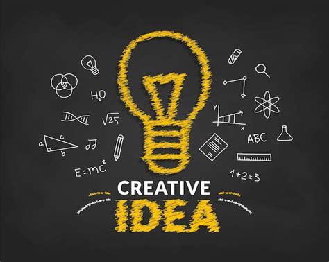premium vector creative ideas concept  doodle light bulb