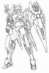 Gundam Quanta Coloring Pages Ve Deviantart Template Sketch Wing sketch template