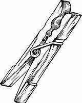 Getdrawings Clothespin Drawing sketch template