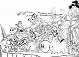 Smash Bros Coloring Super Pages Melee 60s Mario Printable Flash Characters Color Deviantart Kirby Brawl Traced Books Print Popular Getcolorings sketch template