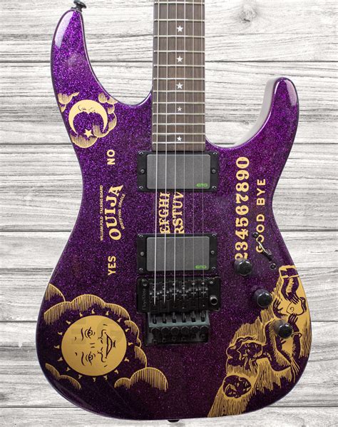 esp  kirk hammett purple sparkle ouija limited edition egitanapt