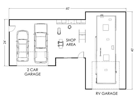 floor plan garage home improvement tools