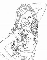 Coloring Miley Cyrus Pages Popular Montana Hannah sketch template