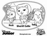 Callie Sheriff Colouring Toby Howdy Kolorowanki Kaja Szeryf Kids Partner Peck Dzieci Dla Mamasmission sketch template