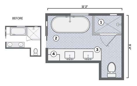 piece bathroom floor plans floorplansclick