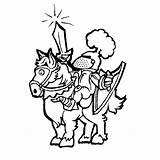 Coloring Medieval Pages Knight Horse Queen King Colouring Kids Books Color Sheets Ridders Last Getcolorings Seleccionar Tablero sketch template