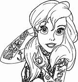 Coloring Tattoo Pages Disney Princess Ariel Mermaid Tattooed Tattoos Drawing Printable Now Wecoloringpage Color Cartoon Cool Cry Smile Later Template sketch template