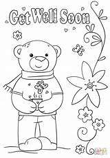 Soon Well Coloring Pages Printable Card Template Funny Kids Grandma Print Cards Color Printables Albanysinsanity Crafts Regard Cute Drawing Bear sketch template