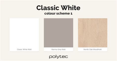 Classic White Colour Scheme 1 Colour Collections Polytec