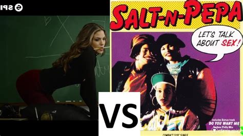 cheat codes vs salt n pepa sex 2016 let s talk about sex 1990 comparison youtube