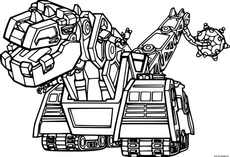 structs  dinotrux coloring page printable