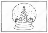 Ausmalbild Weihnachtskugel Schneekugel Weihnachten Malvorlage Ausmalbilder Herunterladen Geburtstag Bücherwurm Koloriert sketch template