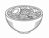 Ramen Bowl Coloring Noodles Dibujo Bread Pages Template Coloringcrew Loaf Pasta Food Book sketch template