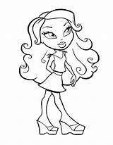 Coloring Bratz Pages Printable Kids sketch template