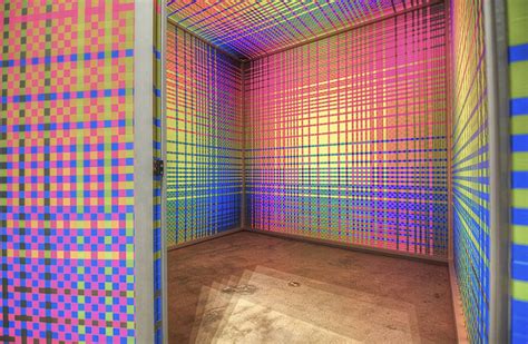 immersive vibrant rainbow cube installation fubiz media artistic installation video