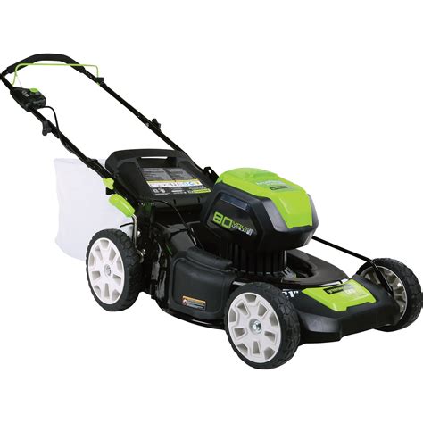 greenworks pro  brushless cordless lawn mower  deck model  northern tool