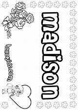 Coloring Madison Pages Name Color Printable Names Print Hellokids Girls Children Girl Lisa Online Library Clipart Popular sketch template