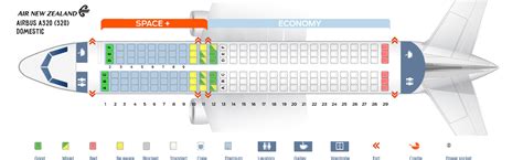 seat map airbus   air  zealand  seats   plane