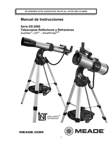 meade telescope user manual