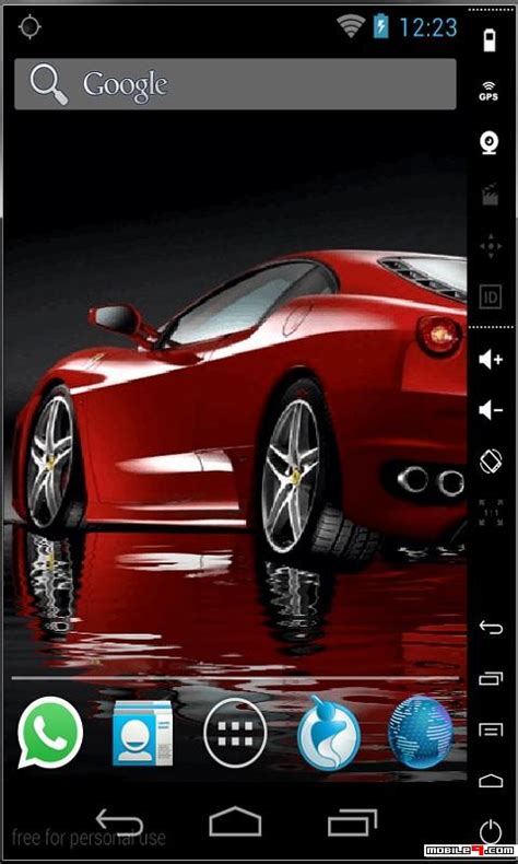 luxury red car lwp android  wallpapers