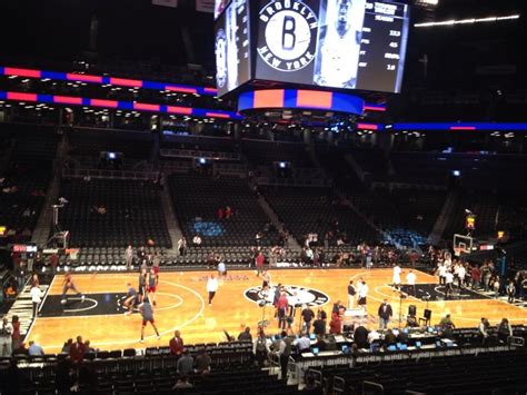 seat view  section    barclays center brooklyn nets