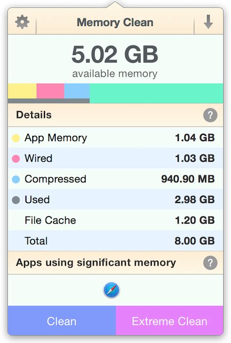 memory clean   mac os  software