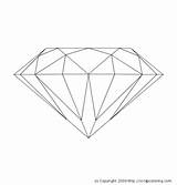 Coloring Gems Diamond Drawings Designlooter sketch template