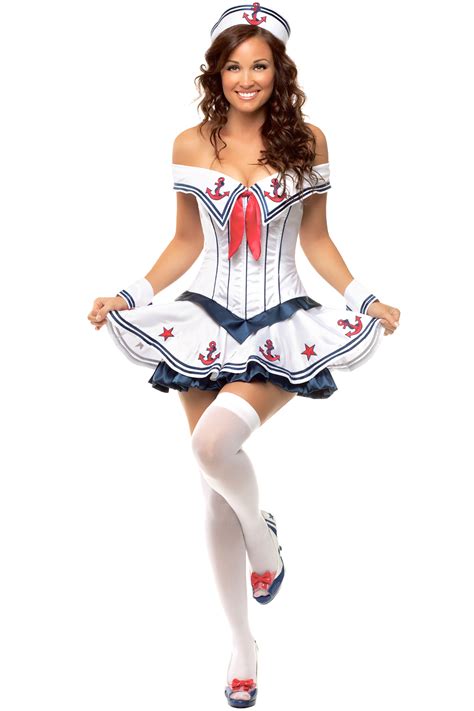 costume deluxe sailor marine pin up girl women adult halloween dress st1305 ebay