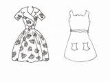 Dress Coloring Pages Wonder sketch template