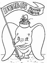 Dumbo Coloring Pages Disney Printable Print Color sketch template