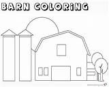 Barn Outline Coloring Pages Printable Clipartix Clip Related sketch template