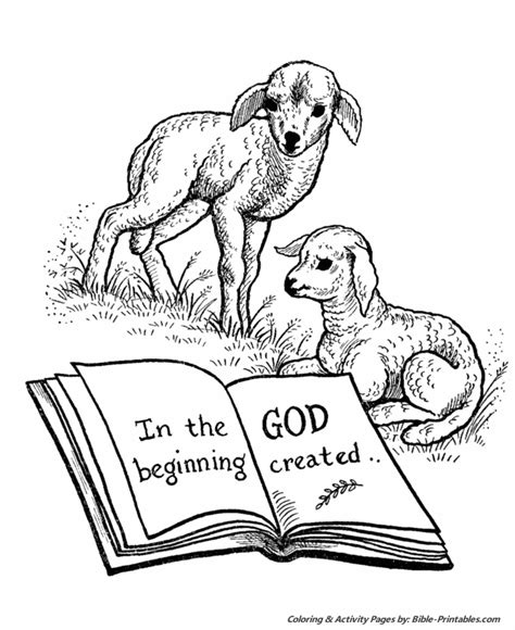 bible creation story coloring pages   beginning bible printables